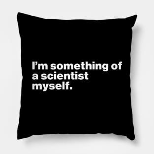 I'm Something Of A Scientist Myself Pillow