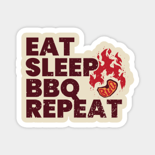 Eat Sleep BBQ! Magnet