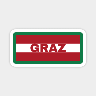 Graz City in Austrian Flag Magnet