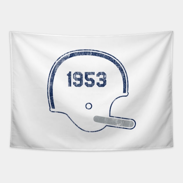 Indianapolis Colts Year Founded Vintage Helmet Tapestry by Rad Love