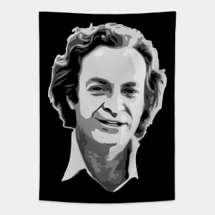 Richard Feynman Black and White Tapestry