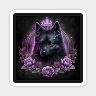 Shimmering Queen Schipperke Magnet