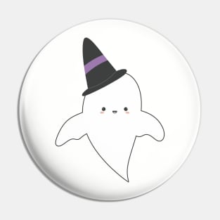 Cute happy ghost Pin