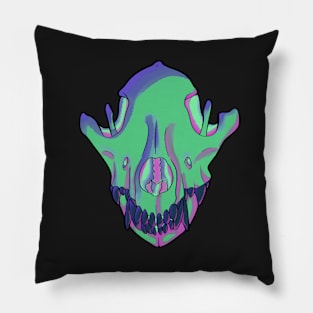 Wolf Skull Pillow