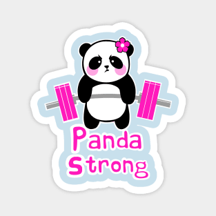 Fitness panda, gym girl, fitness girl Magnet
