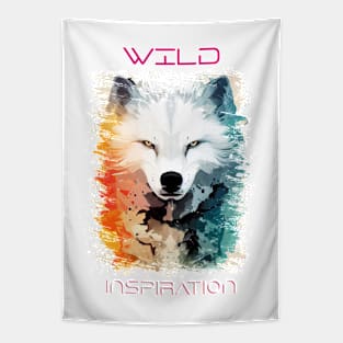 Wolf Wild Nature Animal Colors Art Painting Tapestry