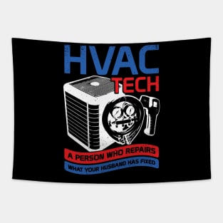 HVAC Tech Instructor Profession Technician Gift Tapestry