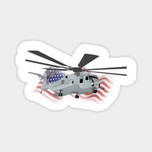 Military CH-53E Helicopter Magnet