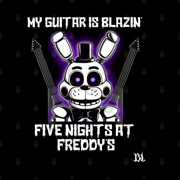 camisa de five nights at freddys (bonnie the bunny) by blacklye