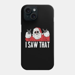 I Saw That Cool Santa Claus Rockin' Christmas Retro Phone Case