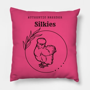 Authentic Breeder Silkie Chickens Pillow