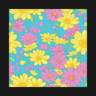 Pastelicious Spring flowers Pattern T-Shirt