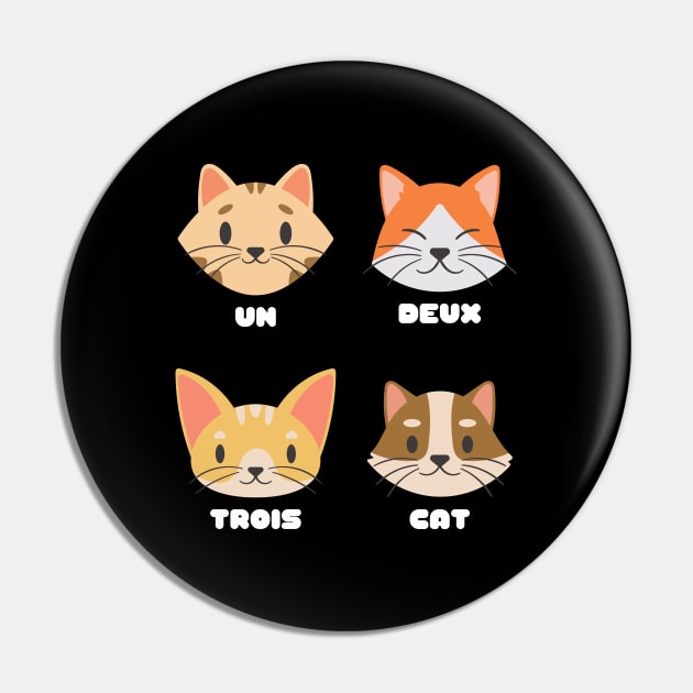 Un Deux Trois Cat Pin by nathalieaynie