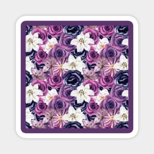 Gothic floral romance Magnet