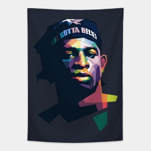 Deion Sanders Pop Art WPAP Tapestry