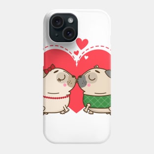 Pugs in Love Phone Case