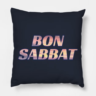 Happy Sabbath French Adventist Greeting Bon Sabbat Pillow