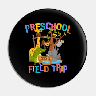 Pre-K Preschool Field Day Trip Squad 2024 Zoo Animal Pin