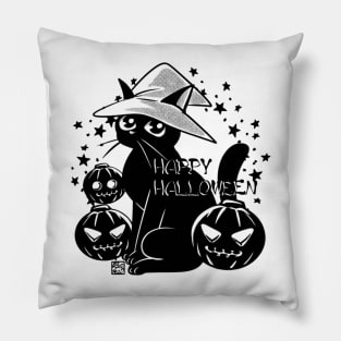 Black Cat Of Halloween Pillow