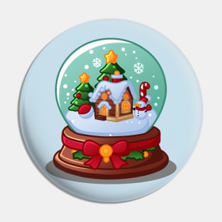 Christmas Snow Globe Pin