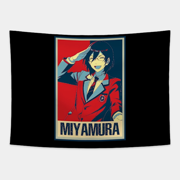 Hori & Miyamura The Heart of Horimiya Anime Tee Tapestry by Chocolate Candies