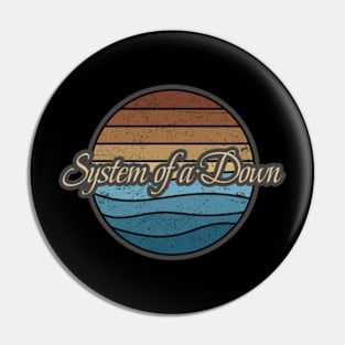 System of a Down Retro Waves Pin