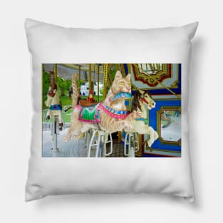 Boston Common Carousel Study 4 Pillow