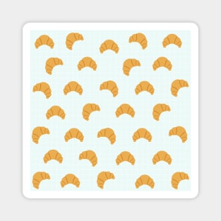 Cute Croissant Pattern Magnet