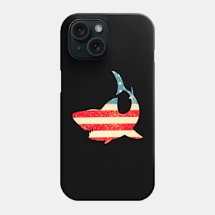 American Flag Shark Phone Case