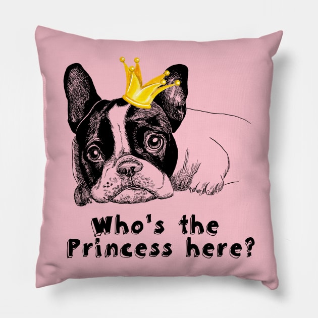 French bulldog is little princess Pillow by VicaVeresk