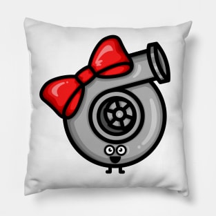 Cutest Turbo - Red Bow Pillow