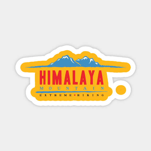 himalaya mountain Magnet by Conqcreate Design