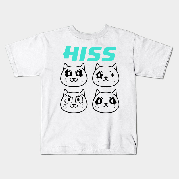 Hiss Funny Band Cat Shirt Cat Kids T Shirt Teepublic