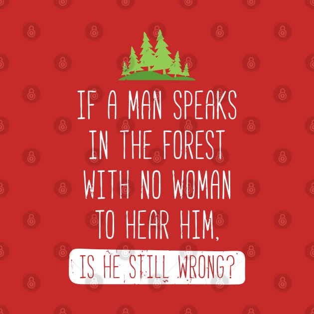 If A Man Speaks In The Forest by tanambos