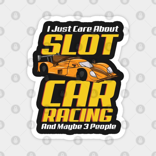 SLOT CAR RACING: Slot Car Racing Magnet by woormle