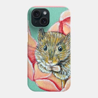 Mouse in a Tulip Painting Phone Case