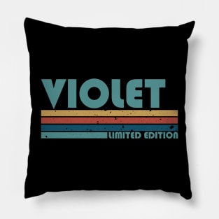Proud Limited Edition Violet Name Personalized Retro Styles Pillow