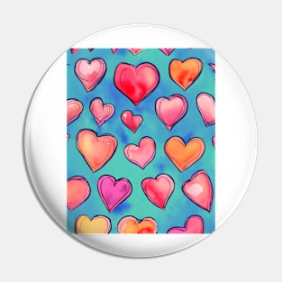 Hearts and Love Pin