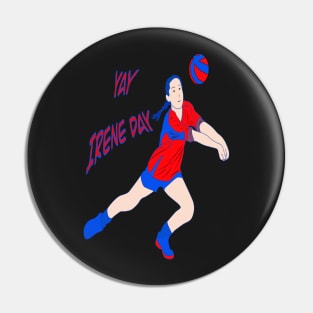 YAY IRENE DAY NEON GIRL VOLLEYBALL PLAYER Pin