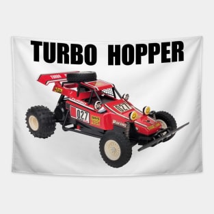 TURBO HOPPER Vintage RC 80s Tyco Black Text Tapestry