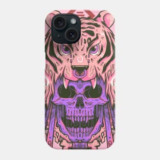 Tiger Head Skull Phone Case