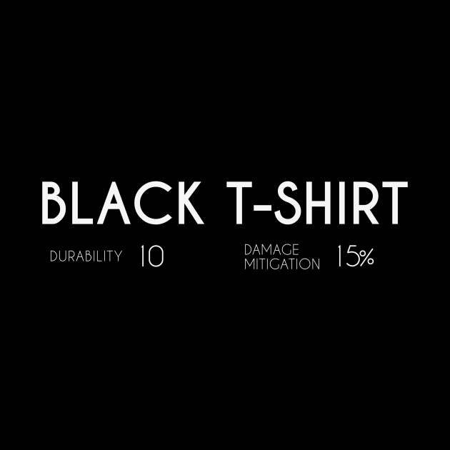 Black T-Shirt Stats by brewok123