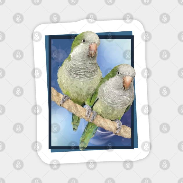 parrots Magnet by obscurite