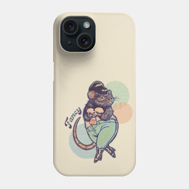 Fancy Rat Doo-Wop Phone Case by Paintdead