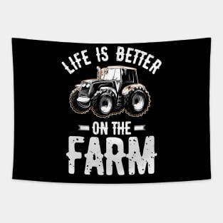 Life Is Better On The Farm Tapestry