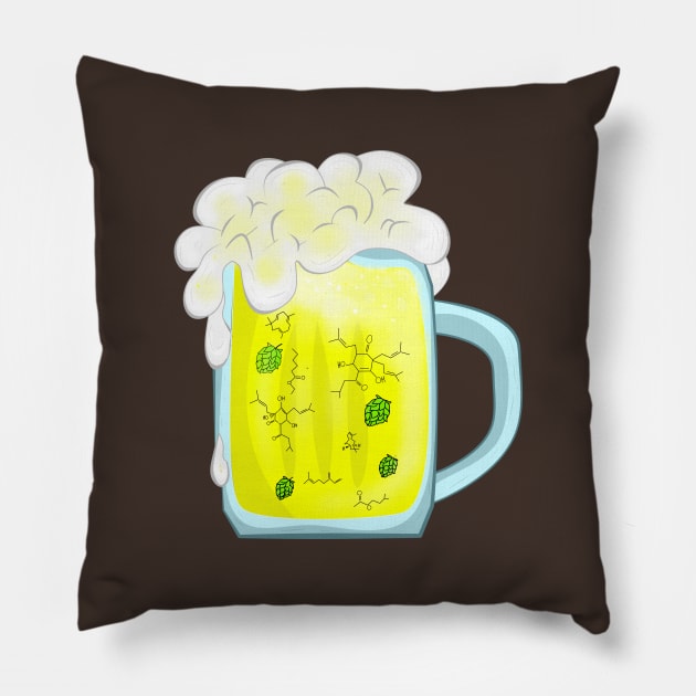 Beer chemistry Pillow by MariRiUA