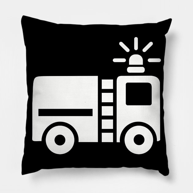 Fire truck Pillow by Designzz