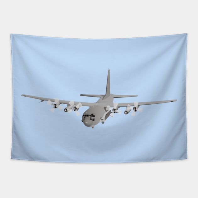 Air Force AC130 Gunship Tapestry by NorseTech