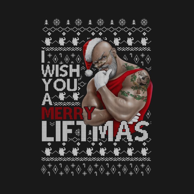 I WISH YOU A MERRY LIFTMAS - GYM CHRISTMAS JUMPER Gift by SloanCainm9cmi