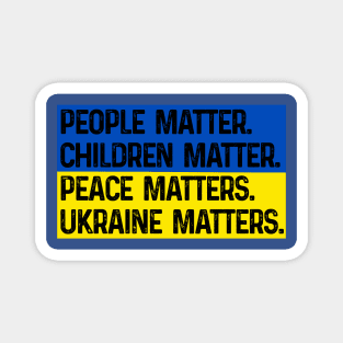 Zelensky Ukraine Matters Magnet